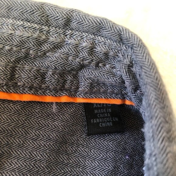 Kenneth Cole Unlisted Grey Long Sleeve Button Down Shirt Size XL - Picture 6 of 11